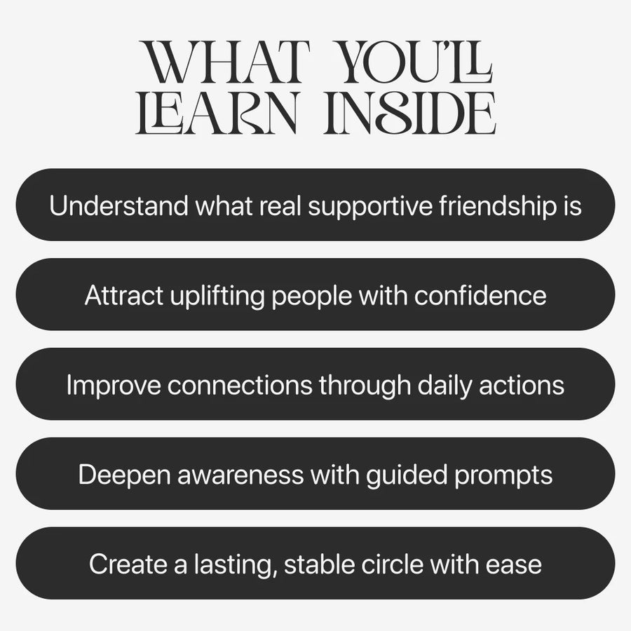 Circle That Lifts You — Supportive Friendship Guide, Social Circle Growth eBook, Attract Genuine Connections, Personal Growth Digital Download