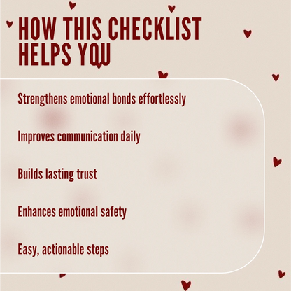 The Secure Attachment Micro-Habits Checklist: Daily Practices to Strengthen Connection and Trust