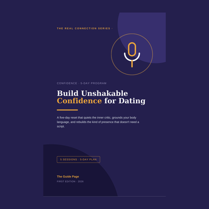 Build Unshakable Confidence for Dating in 5 Days | 5-Day Program & Workbook | Digital Download | Dating Confidence Training, Body Language & Conversation Skills