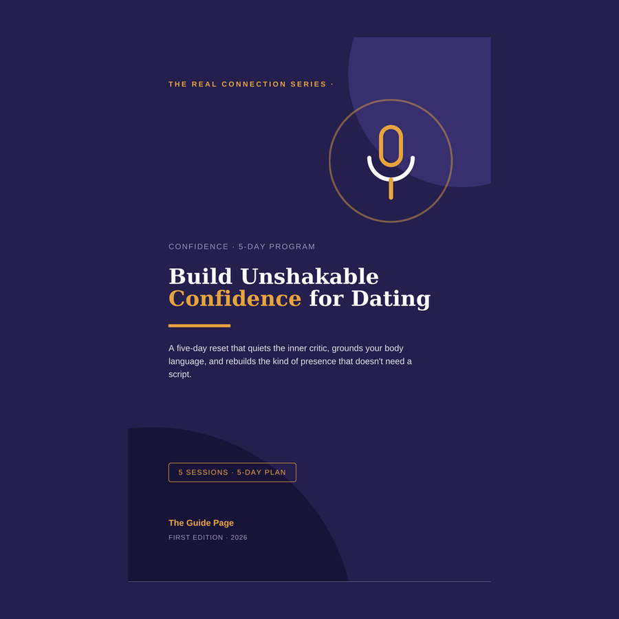Build Unshakable Confidence for Dating in 5 Days | 5-Day Program & Workbook | Digital Download | Dating Confidence Training, Body Language & Conversation Skills