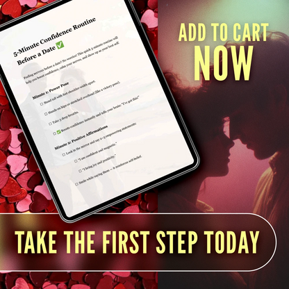 5-Minute Confidence Routine Before a Date | Printable Digital Checklist | Instant Download Confidence Boost, Dating Self-Care Guide, Quick Pre-Date Routine