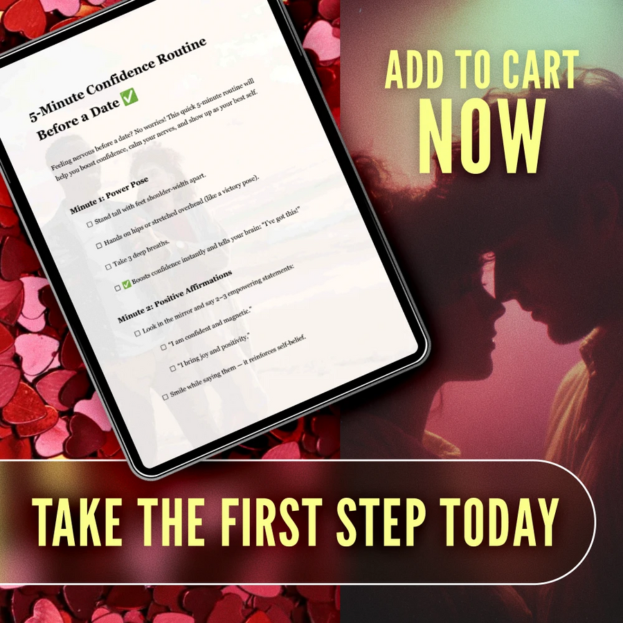 5-Minute Confidence Routine Before a Date | Printable Digital Checklist | Instant Download Confidence Boost, Dating Self-Care Guide, Quick Pre-Date Routine