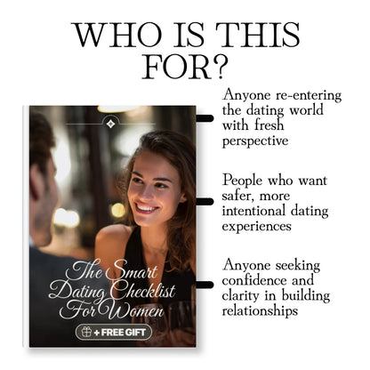 The Smart Dating Checklist for Women | Digital Download Guide, eBook & Printable Relationship Tips for Safe, Confident & Meaningful Dating