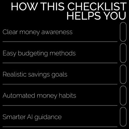 The Best Money-Saving Budget Method Checklist | Best Budgeting Method to Save Money | Printable Budget Planner Checklist | Digital Download