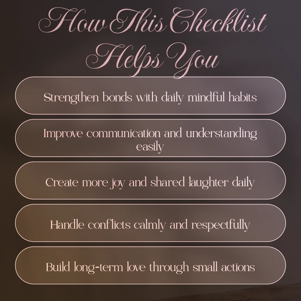 Love That Lasts: Women’s Micro-Habits Checklist | Micro-Habits for Healthy Relationships Digital Download