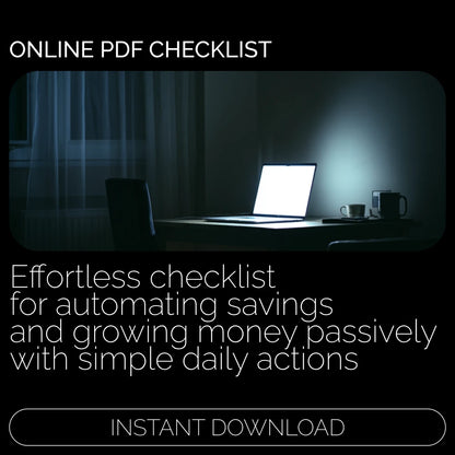 The Lazy Genius's Checklist for Growing Your Savings While You Sleep | Passive Ways to Grow Savings | Printable Money-Saving Checklist | Digital Download for Easy Automated Savings