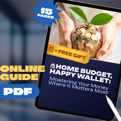 Home Budget, Happy Wallet: Mastering Your Money Where It Matters Most | Guide on How to Manage a Budget at Home | Digital Download eBook
