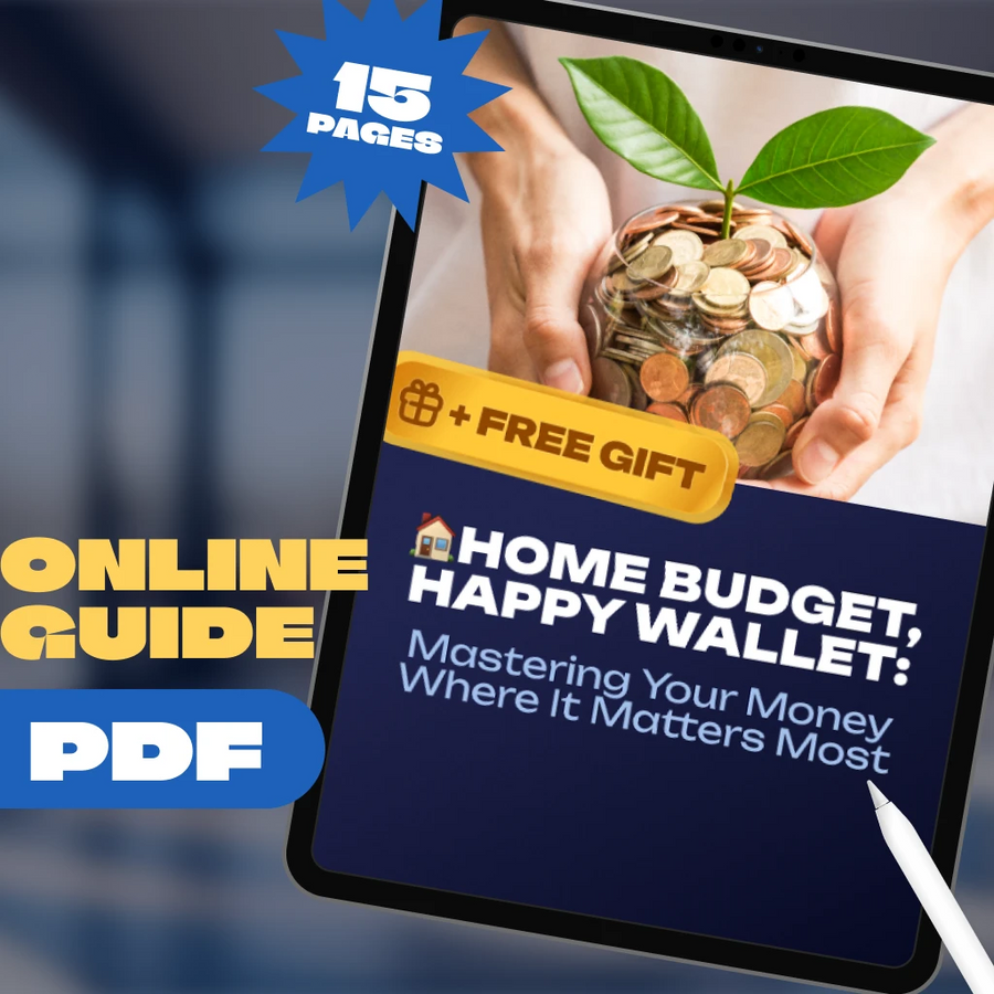 Home Budget, Happy Wallet: Mastering Your Money Where It Matters Most | Guide on How to Manage a Budget at Home | Digital Download eBook
