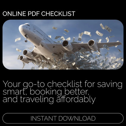 Your Ultimate Travel Savings Checklist: Cut Costs, Live Large – Printable Budget Planner, Travel Savings Guide, How to Cut Travel Costs Checklist, Digital Download for Smart Travelers