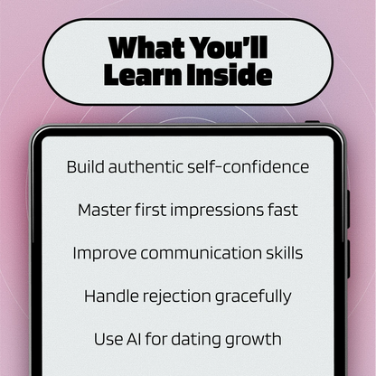 Confident Connections: Mastering Self-Assurance in Dating | How to Build Self Confidence in Dating | Digital eBook Guide
