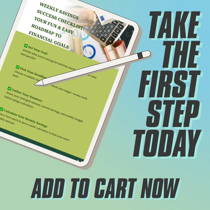 Weekly Savings Success Checklist: Your Fun & Easy Roadmap to Financial Goals