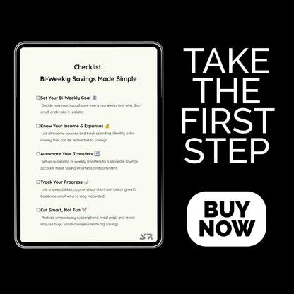 Checklist: Bi-Weekly Savings Made Simple – Printable Guide for Saving Money Every 2 Weeks, Budget Planner & Smart Financial Habit Tracker