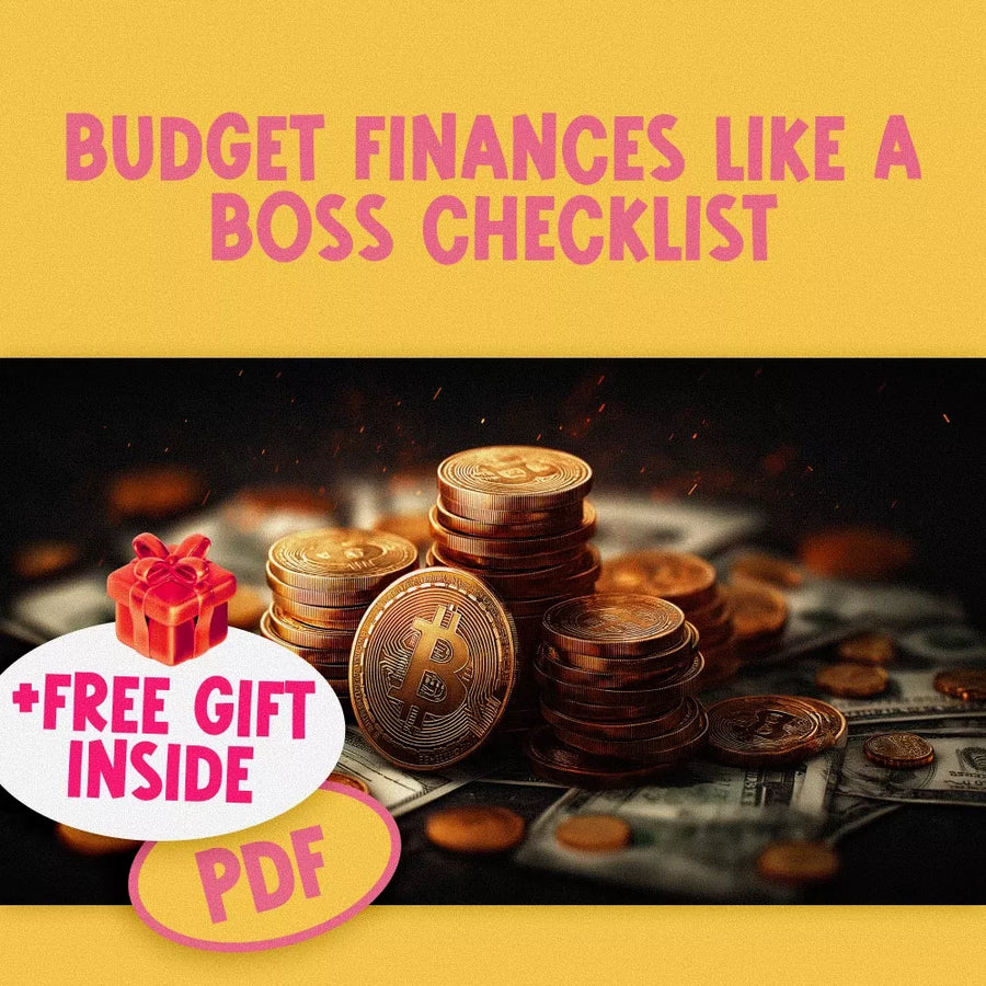 Budget Finances Like a Boss Checklist | How to Budget Your Finances | Printable Digital Budgeting Tool