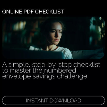The Ultimate Numbered Envelope Savings Challenge Checklist | Budget Printable | Digital Download | Money-Saving Planner | numbered envelopes to save money Guide