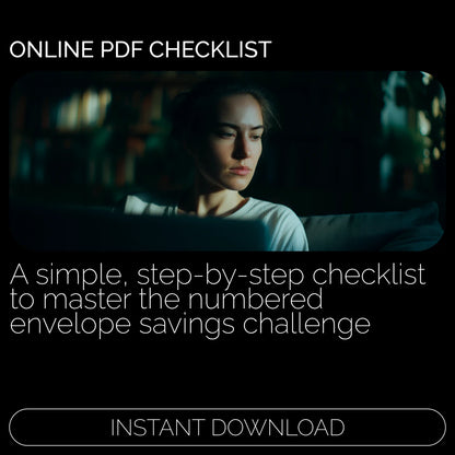The Ultimate Numbered Envelope Savings Challenge Checklist | Budget Printable | Digital Download | Money-Saving Planner | numbered envelopes to save money Guide