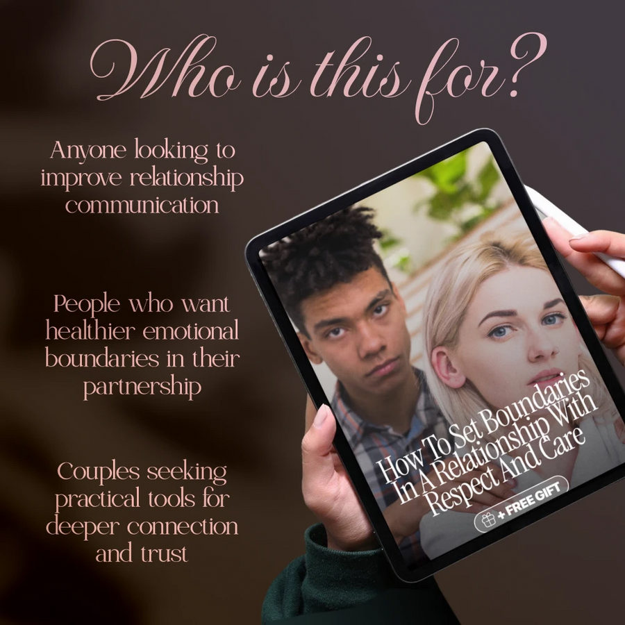 How to Set Boundaries in a Relationship with Respect and Care - eBook, Guide, & Checklist for Healthy Communication