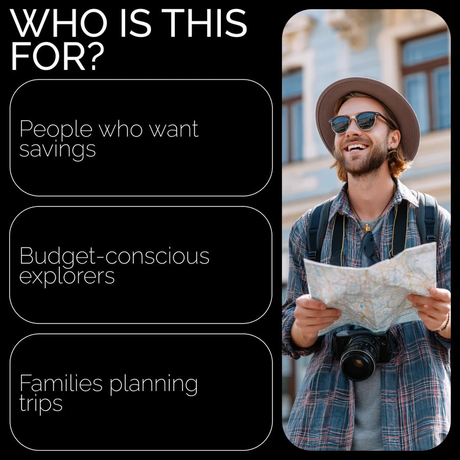Travel Accommodation Savings Playbook – Checklist Guide on how to save money on accommodation while traveling | Budget Travel Planner & Booking Hacks Digital Download
