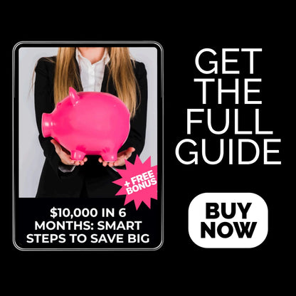 $10,000 in 6 Months: Smart Steps to Save Big 💵✨ | Money Saving Guide, Budgeting eBook, Financial Planning Digital Download