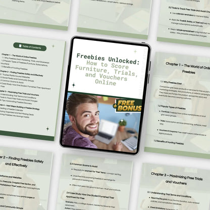 Freebies Unlocked: How to Score Furniture, Trials, and Vouchers Online – The Ultimate Guide to Finding Freebies Online
