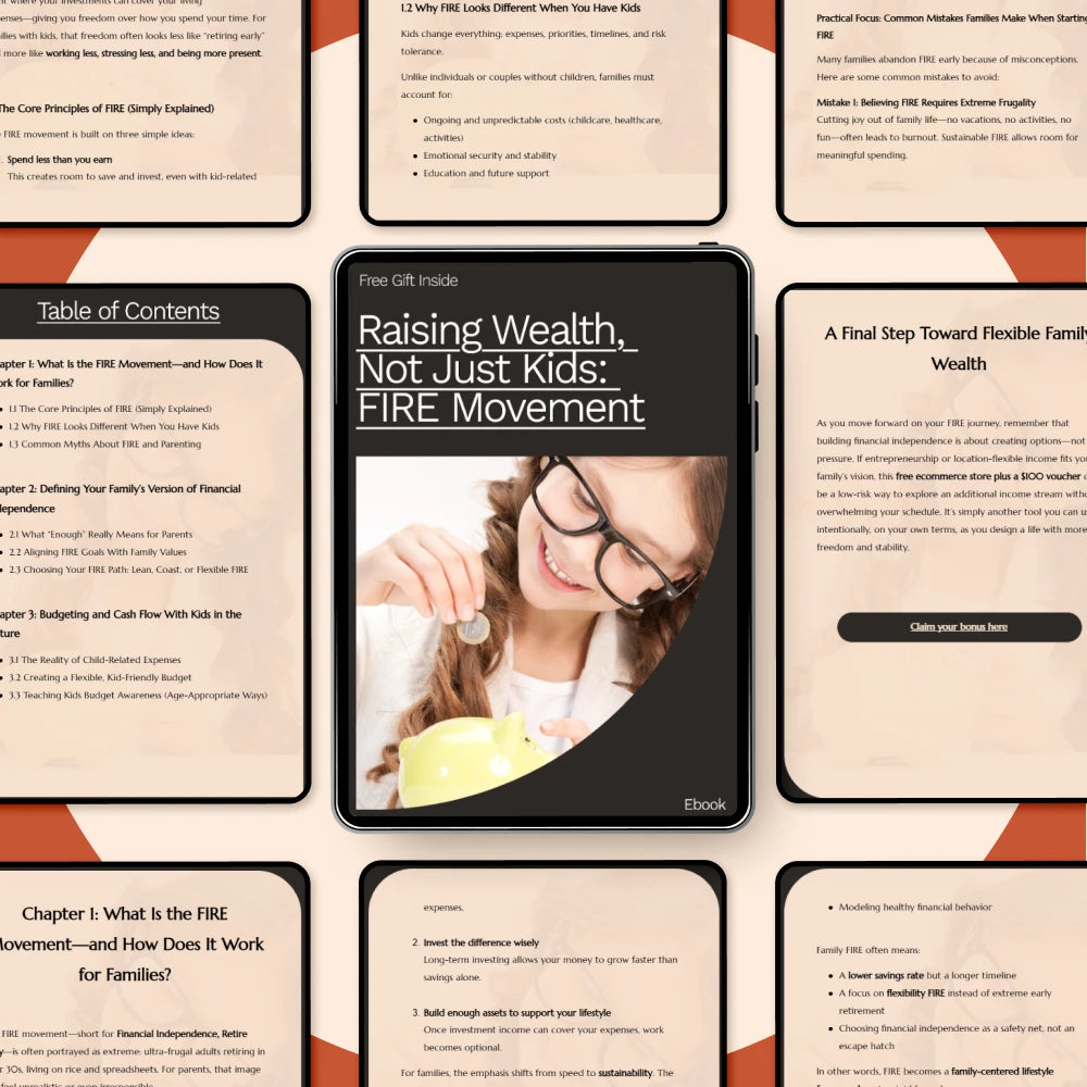 Raising Wealth, Not Just Kids: FIRE Movement for Families with Kids - eBook Guide
