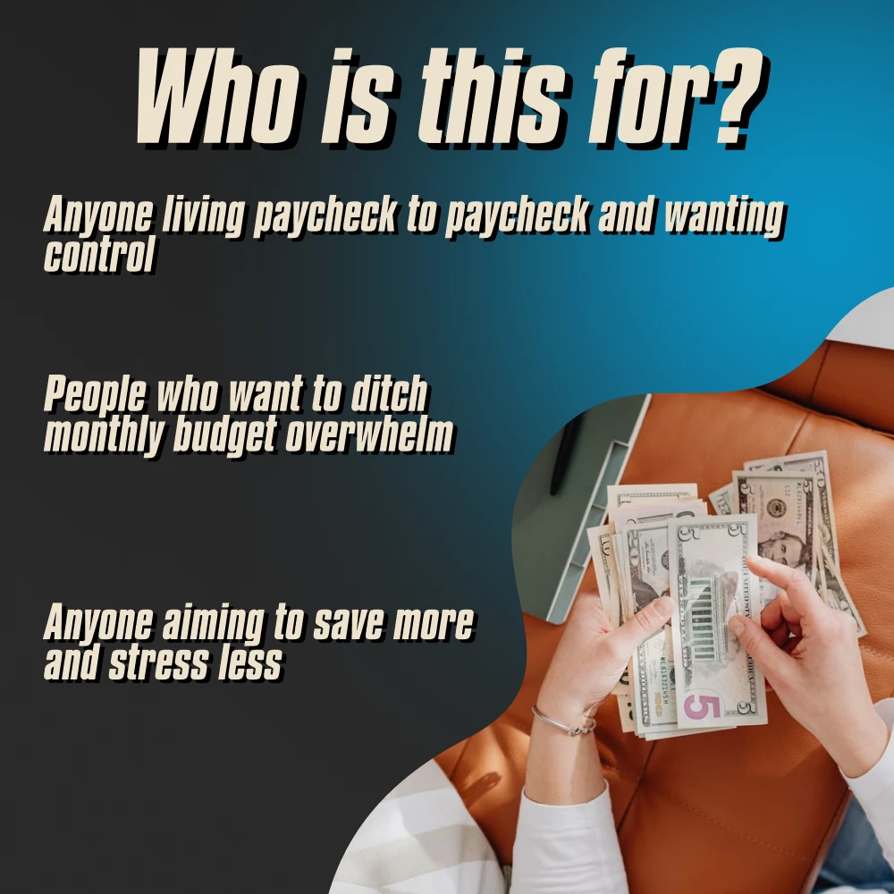 The Weekly Pay Budget Boss Checklist | How to Budget on Weekly Pay | Digital Budgeting Planner for Weekly Income