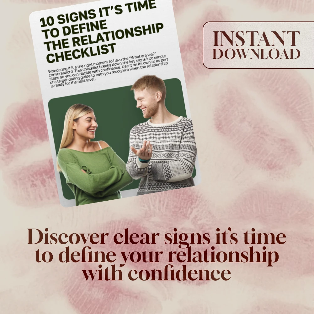10 Signs It’s Time to Define the Relationship Checklist | Digital Download Guide for Couples, eBook PDF, Relationship Clarity Tool