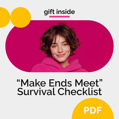 The “Make Ends Meet” Survival Checklist | Printable Budget Planner & Money Tracker | How to Make Ends Meet Step-by-Step Digital Download