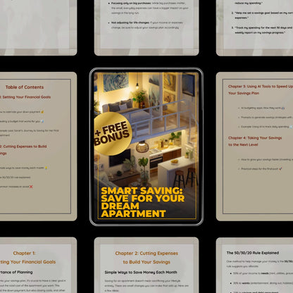Smart Saving: Save for Your Dream Apartment | Practical Guide on how to save money for an apartment | Budgeting, AI Tools & Real-Life Examples