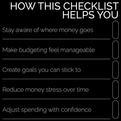 Budget Like a Pro – Simple Budgeting Checklist | Learn how to do a budget Step by Step