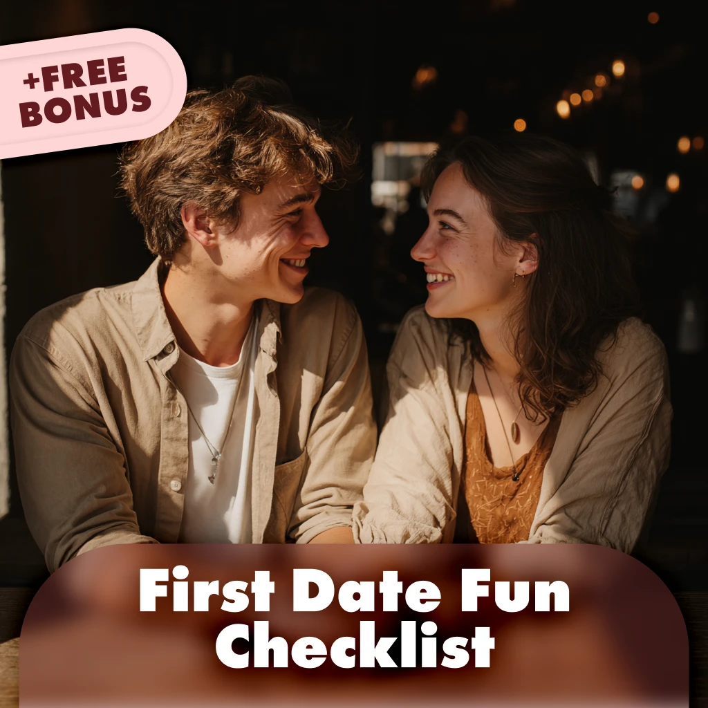 First Date Fun Checklist | Printable Digital Download | Fun First Date Ideas Guide for Couples & Singles | Creative First Date Planning Tips
