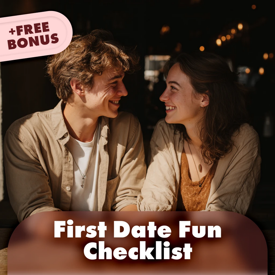 First Date Fun Checklist | Printable Digital Download | Fun First Date Ideas Guide for Couples & Singles | Creative First Date Planning Tips