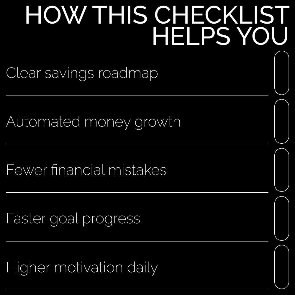 $10K Savings Action Plan 🏆 – Simple Checklist Guide on how to save 10000, Step-by-Step Money Saving Plan, Digital Download