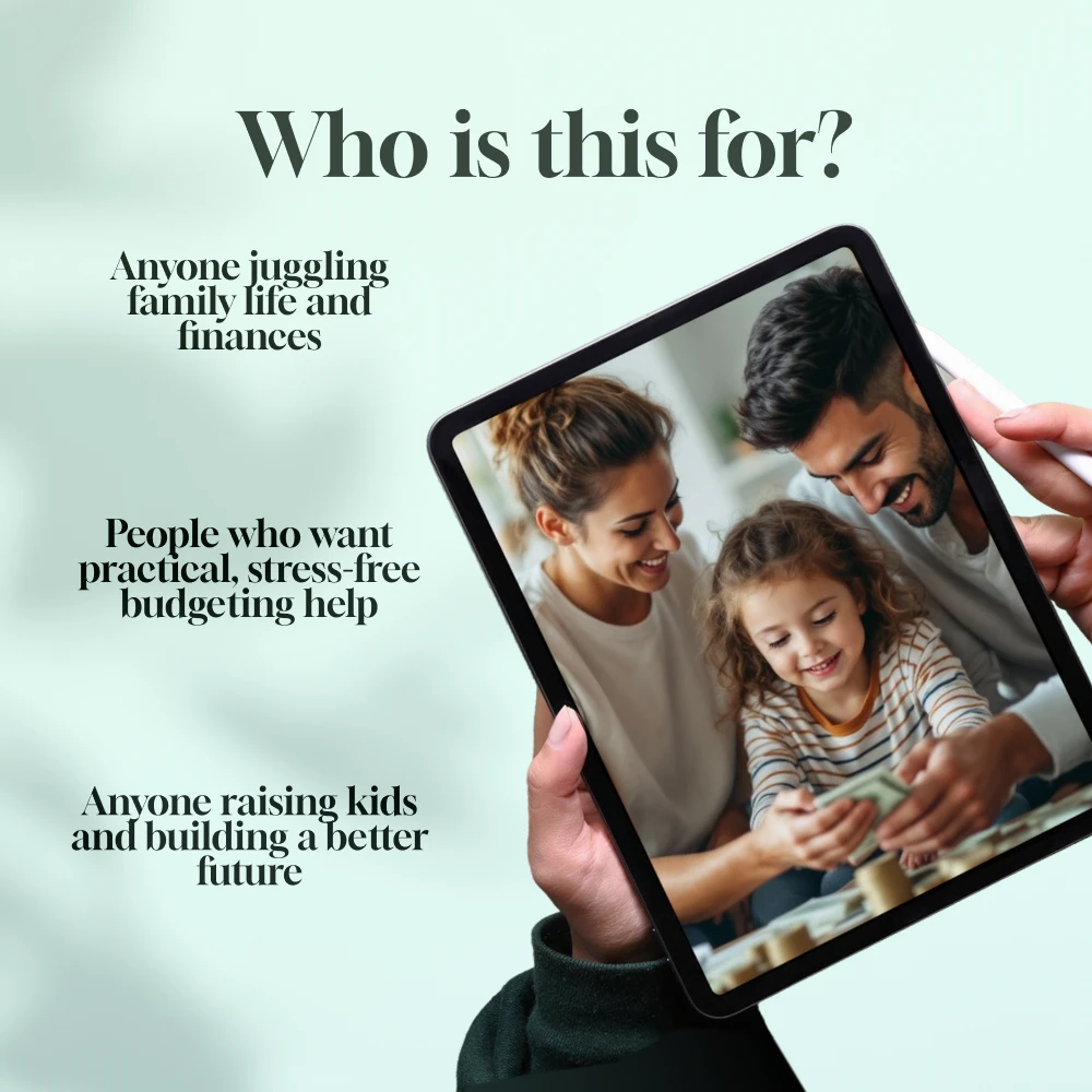 Family First, Finances Next: A Real-Life Guide to Saving Money Together | Family Budget Planner | Digital Guide for Families Save Money For Goals