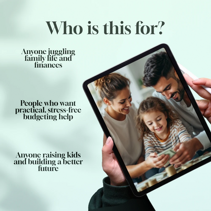 Family First, Finances Next: A Real-Life Guide to Saving Money Together | Family Budget Planner | Digital Guide for Families Save Money For Goals