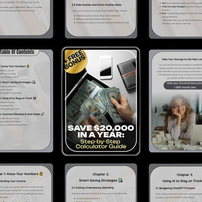 Save $20,000 in a Year: Step-by-Step Calculator Guide – How to Save $20000 in a Year Calculator