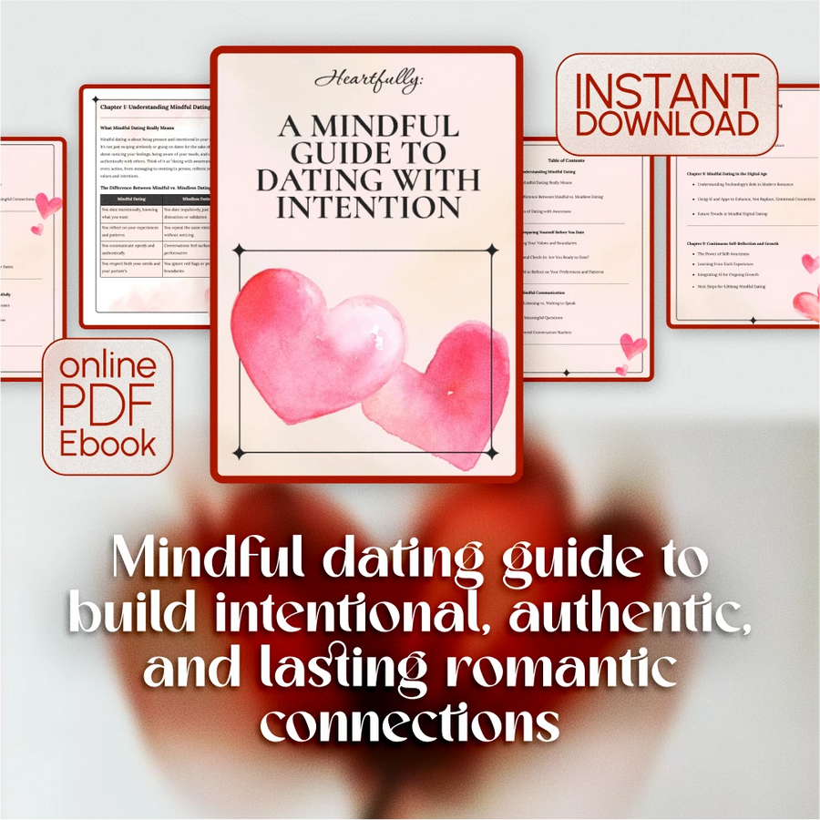 Heartfully: A Mindful Guide to Dating with Intention | eBook for Self-Aware Singles | How to Date Mindfully Digital Download