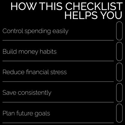 Envelope Money Mastery Checklist – Saving Money Envelopes System for Simple Budgeting, Cash Stuffing Planner, Smart Spending & Stress-Free Savings