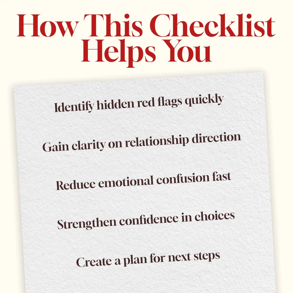 Situationship Awareness Checklist | Digital Download | Relationship Clarity Guide, Self-Reflection eBook, Dating Boundaries Printable