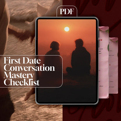First Date Conversation Mastery Checklist: No Awkward Silences Guaranteed | Digital Download | What to Talk About on a First Date (No Awkward Silences) | Printable Dating Guide & Conversation Starters