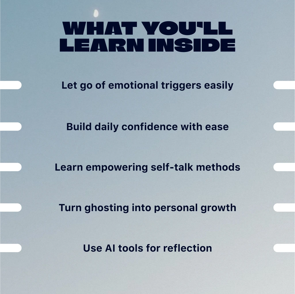Post-Ghosting Confidence Reset Map | Digital Self-Help Guide | Confidence Building eBook | Emotional Healing Checklist & AI Journaling Prompts