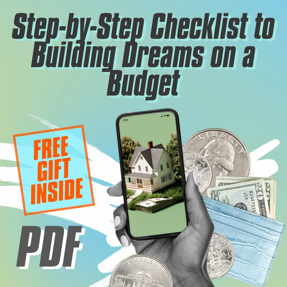 Step-by-Step Checklist to Building Dreams on a Budget | Digital Guide to How to Save Money to Build a House | Home Build Savings Planner PDF