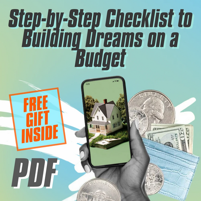 Step-by-Step Checklist to Building Dreams on a Budget | Digital Guide to How to Save Money to Build a House | Home Build Savings Planner PDF