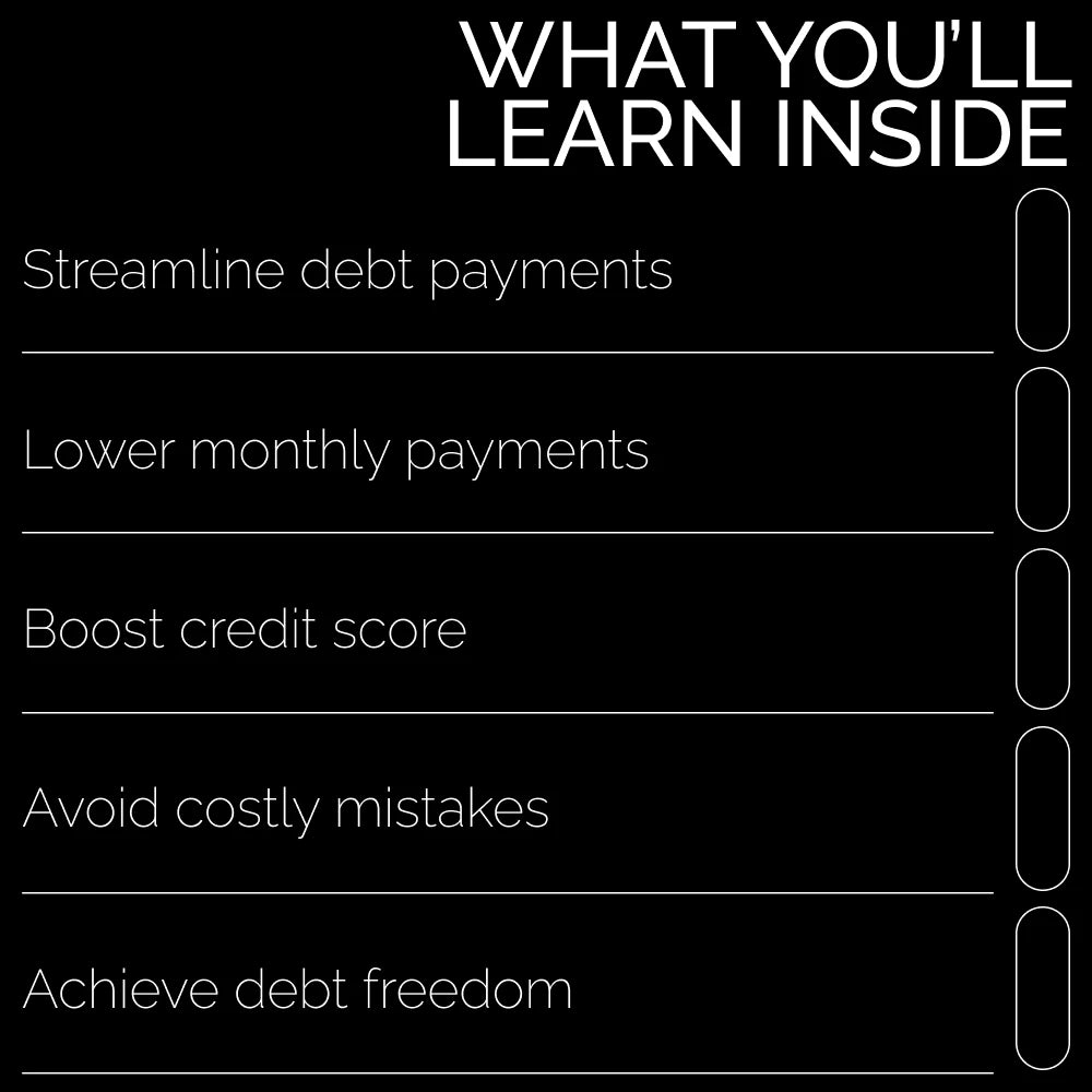 Easy Guide to Consolidating Personal Loans and Regaining Control | Step-by-Step eBook