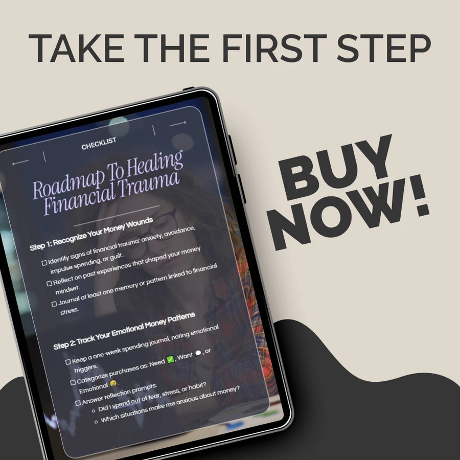 Roadmap to Healing Financial Trauma Checklist – Printable Guide on How to Deal with Financial Trauma, Emotional Spending Recovery Workbook, Money Mindset Reset Planner