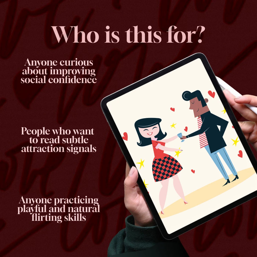 Flirting Body Language Checklist | Digital Download Guide for Confident Connections, Dating & Social Skills