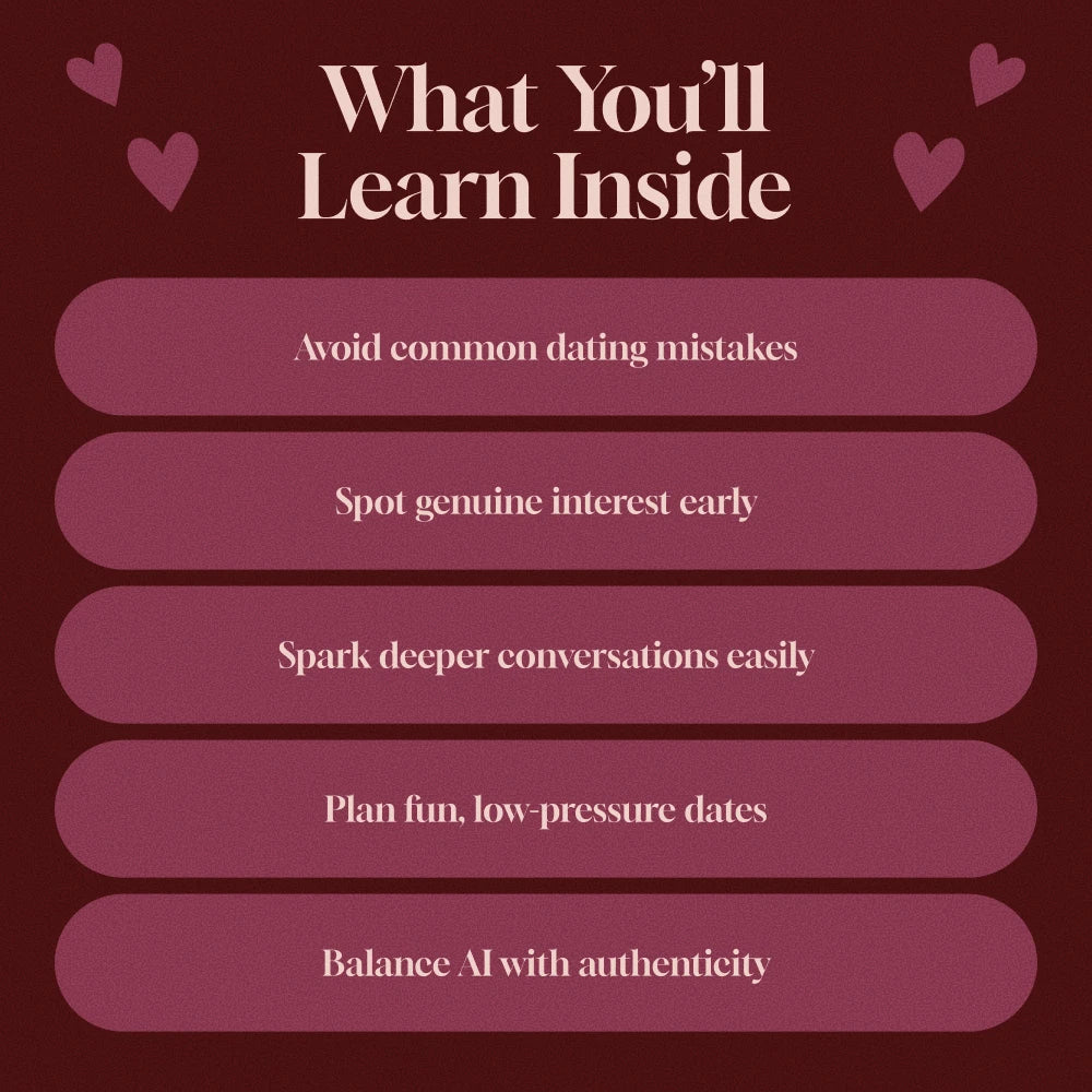 How to Pace Romance: First 3 Dates Blueprint | Digital Dating Guide for Men & Women | Relationship Building eBook | AI Dating Tips & Conversation Starters