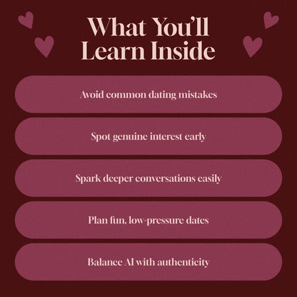 How to Pace Romance: First 3 Dates Blueprint | Digital Dating Guide for Men & Women | Relationship Building eBook | AI Dating Tips & Conversation Starters