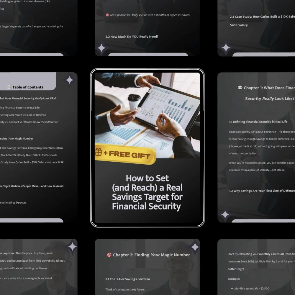 How to Set (and Reach) a Real Savings Target for Financial Security | Step-by-Step Digital Guide | Achieve Confidence and Peace of Mind with a Proven Savings Plan