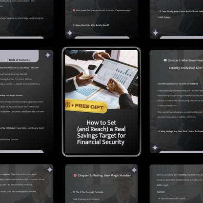 How to Set (and Reach) a Real Savings Target for Financial Security | Step-by-Step Digital Guide | Achieve Confidence and Peace of Mind with a Proven Savings Plan