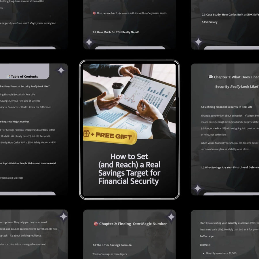 How to Set (and Reach) a Real Savings Target for Financial Security | Step-by-Step Digital Guide | Achieve Confidence and Peace of Mind with a Proven Savings Plan